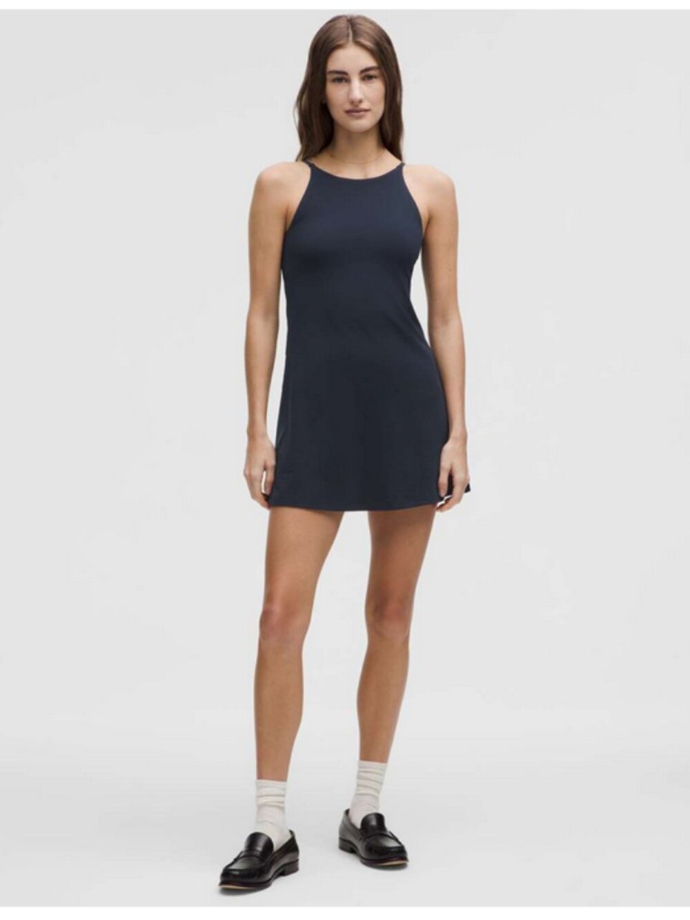 Lululemon Sz. 4 True Navy Align High-Neck Dress Light Support, A/B Cup